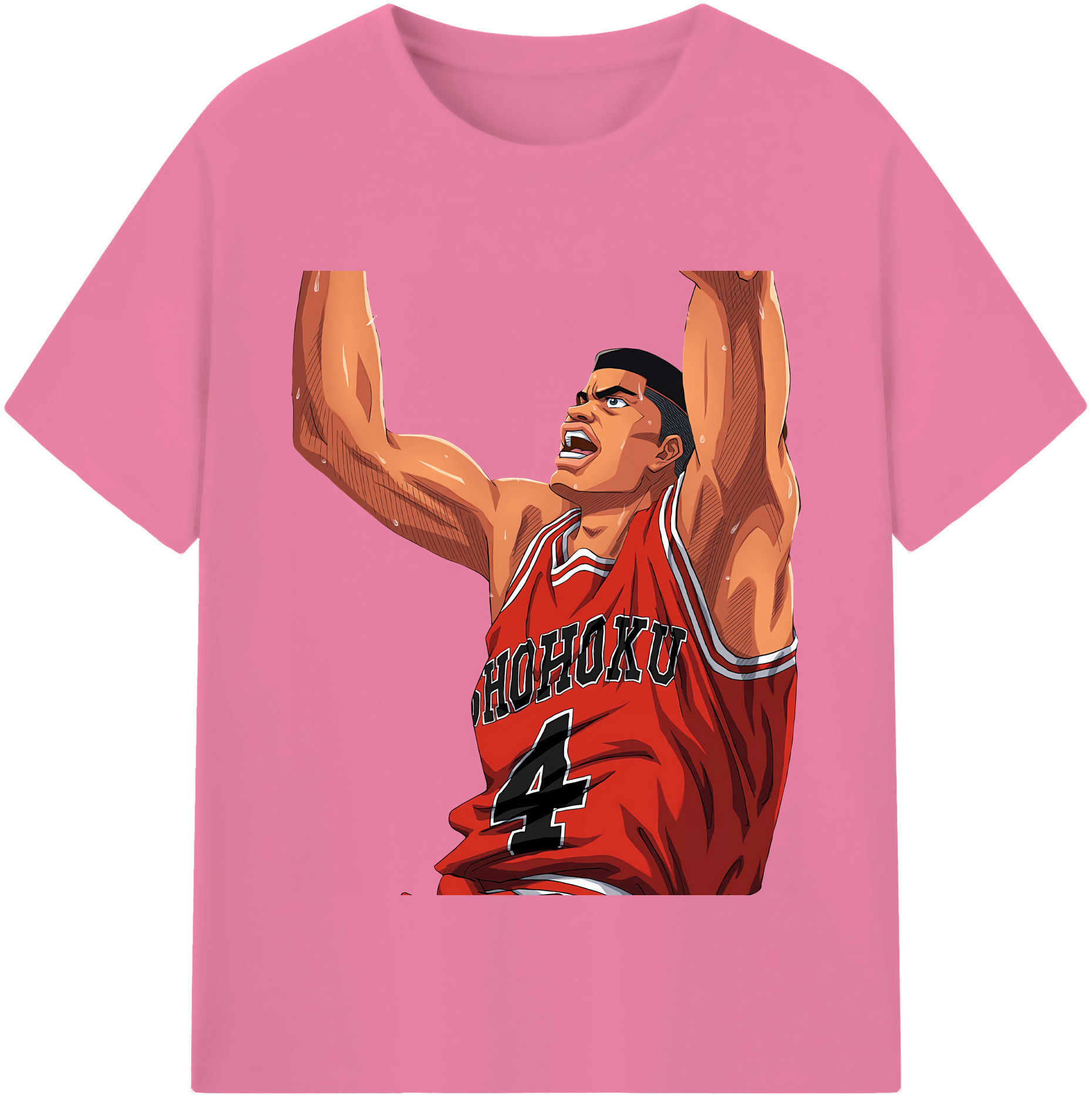 SLAM DUNK／スラムダンク 綿100％半袖Tシャツ（フロントプリント）